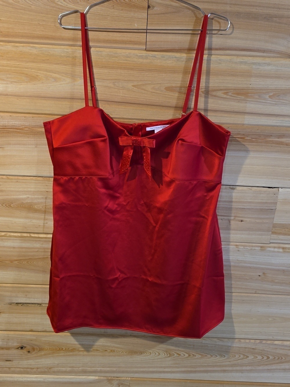 Victoria's Secret Dream Angels Cami Satin Bright Vermillion XXL NWT